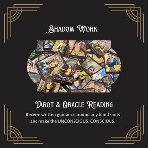 Shadow Work Tarot Card Reading / Oracle Reading / Letture online / Letture intuitive / Lettura psichica