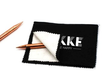 LYKKE Cypra Kupfer - Metall Stricknadeln Poliertuch