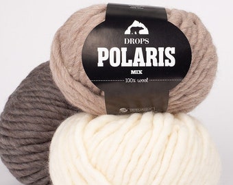 Drops POLARIS Yarn Garnstudio DROPS Design Woll Felting yarn Super Bulky Jumbo knitting yarn