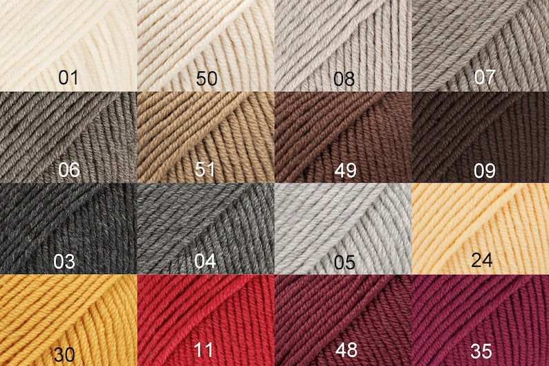 DROPS Merino Extra fine DK yarn (8ply) 100% wool Knitting wool Merino wool Superwash treated