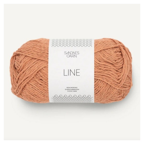 SANDES GARN Line Knitting Yarn Beautiful Norwegian Spring/summer yarn Line Cotton linen yarn 50 grams