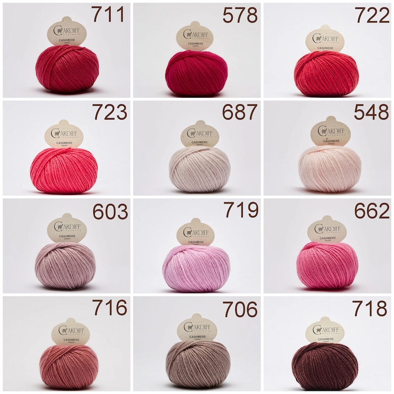 Cashmere CLASSIC Cardiff DK yarn Italian yarn DK yarn - Cardiff Yarn - Cashmere yarn- Soft Yarn Knitting yarn
cashmere yarn
soft yarn
gift for knitter
Cardiff yarn
Italian Yarn
Cashmere Classic
Knitting Wool
Soft wool
DK Weight Yarn
Luxury Yarn