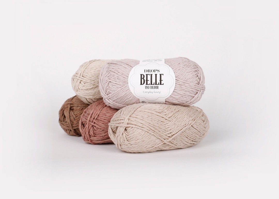 DROPS Belle Knitting Yarn Summer/spring Light Yarn Cotton Etsy