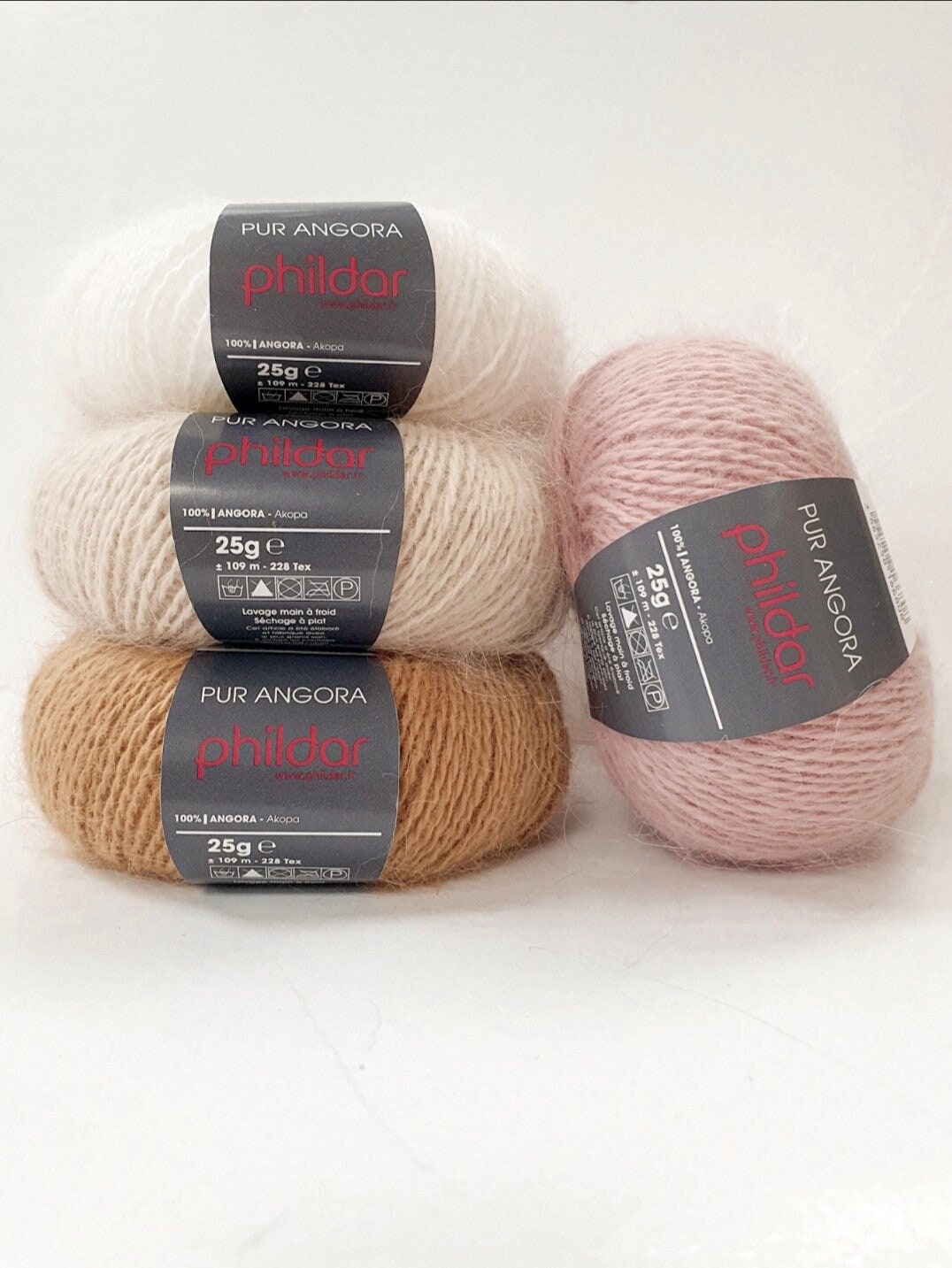 100% Angora Yarn for Knitting Tropical Lane Angora Fluffy Yarn