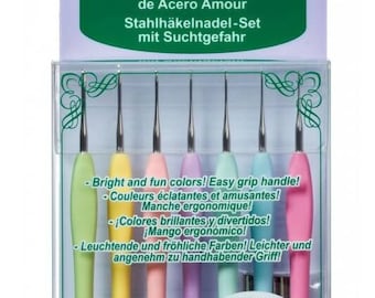Clover Amour Steel Crochet Hook set