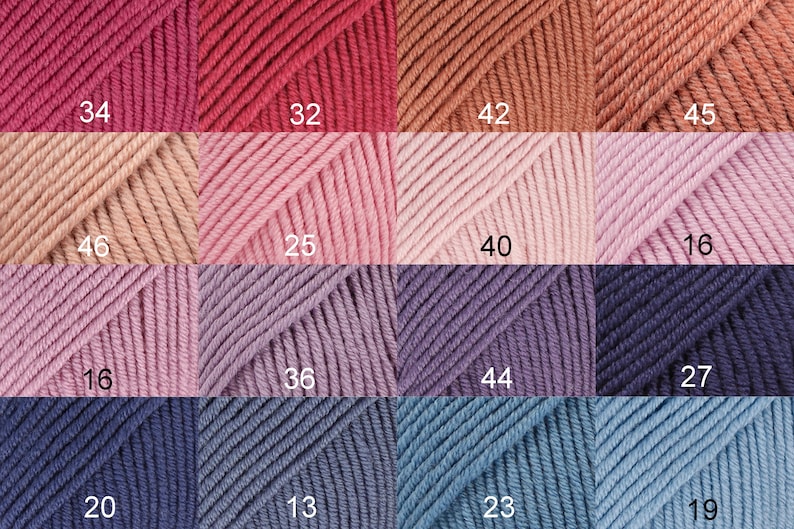 DROPS Merino Extra fine DK yarn (8ply) 100% wool Knitting wool Merino wool Superwash treated