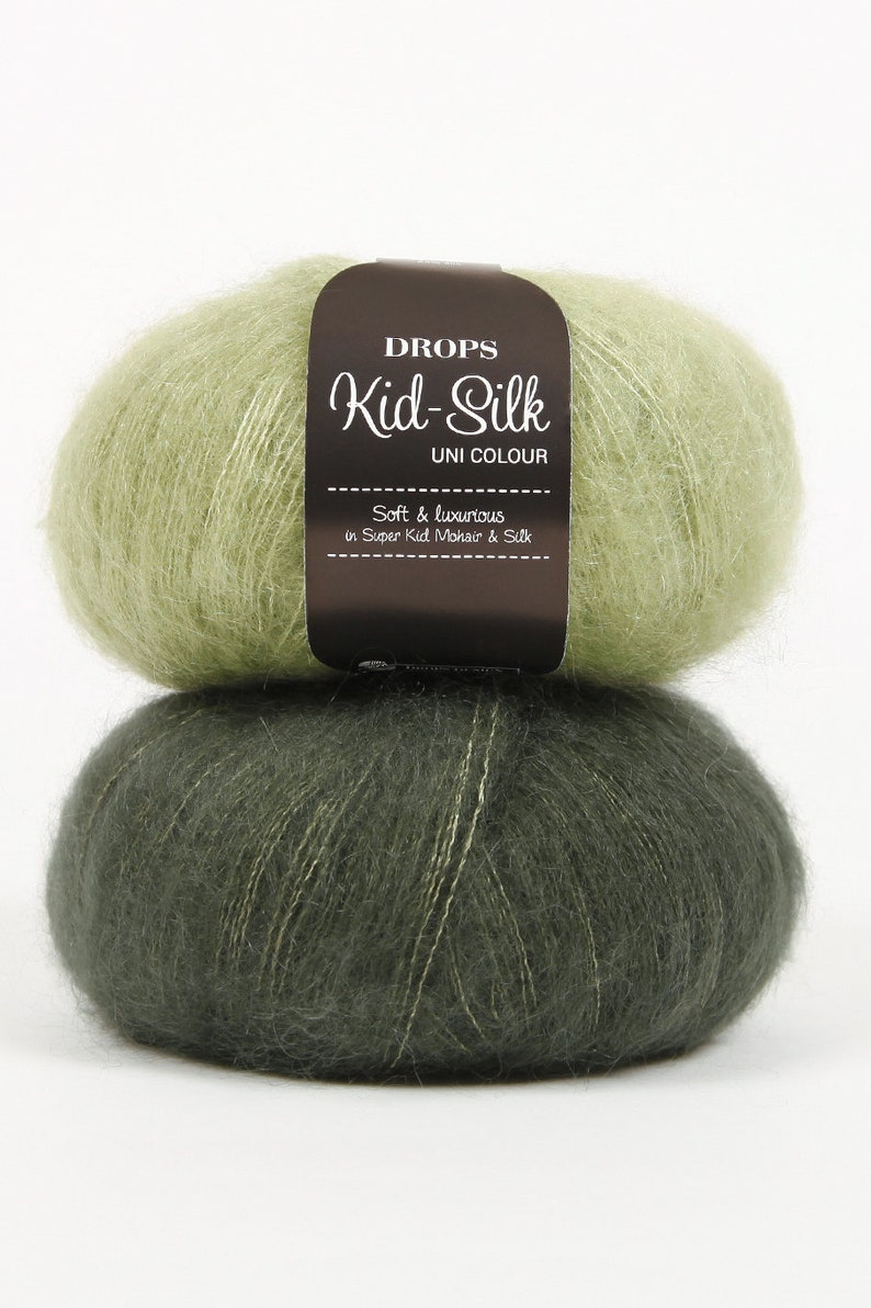 DROPS Kid Mohair Silk Yarn Garnstudio Design Luxury Glossy Etsy