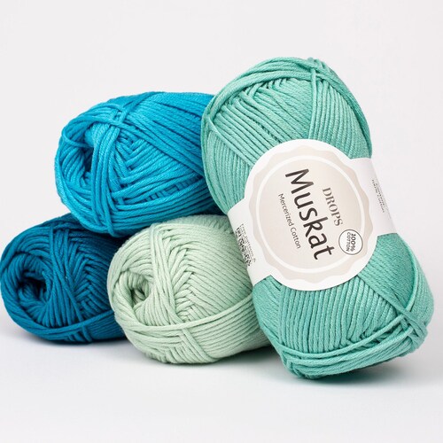 DROPS Muskat Mercerized Cotton Yarn Amigurumi Yarn Summer Yarn Etsy