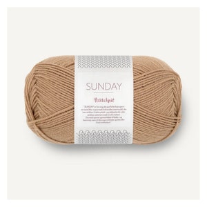 SANDNES GARN SUNDAY by PetiteKnit Knitting yarn Summer yarn Scandinavian yarn 50g 100% merino wool Baby yarn
