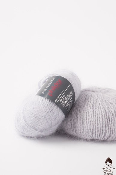 PHILDAR ANGORA 100% Wool Knitting Yarn Super Soft Warm | Etsy