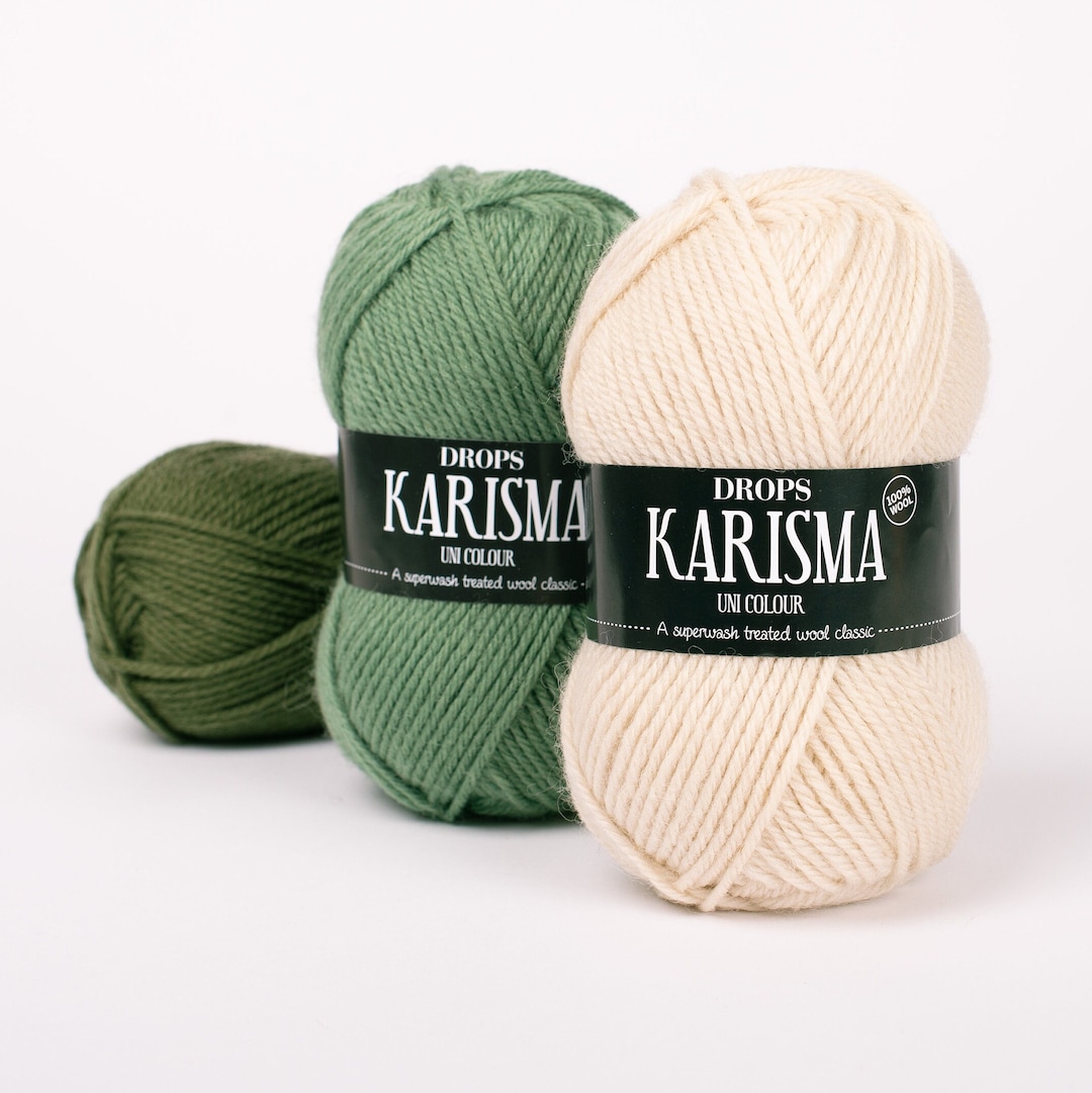 DROPS Karisma Superwash Knitting Yarn, Wool Classic PURE Yarn, DK