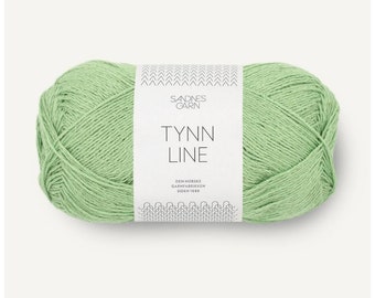 SANDNES GARN Tynn Line Knitting Yarn Beautiful Norwegian yarn Thin line Cotton linen yarn
