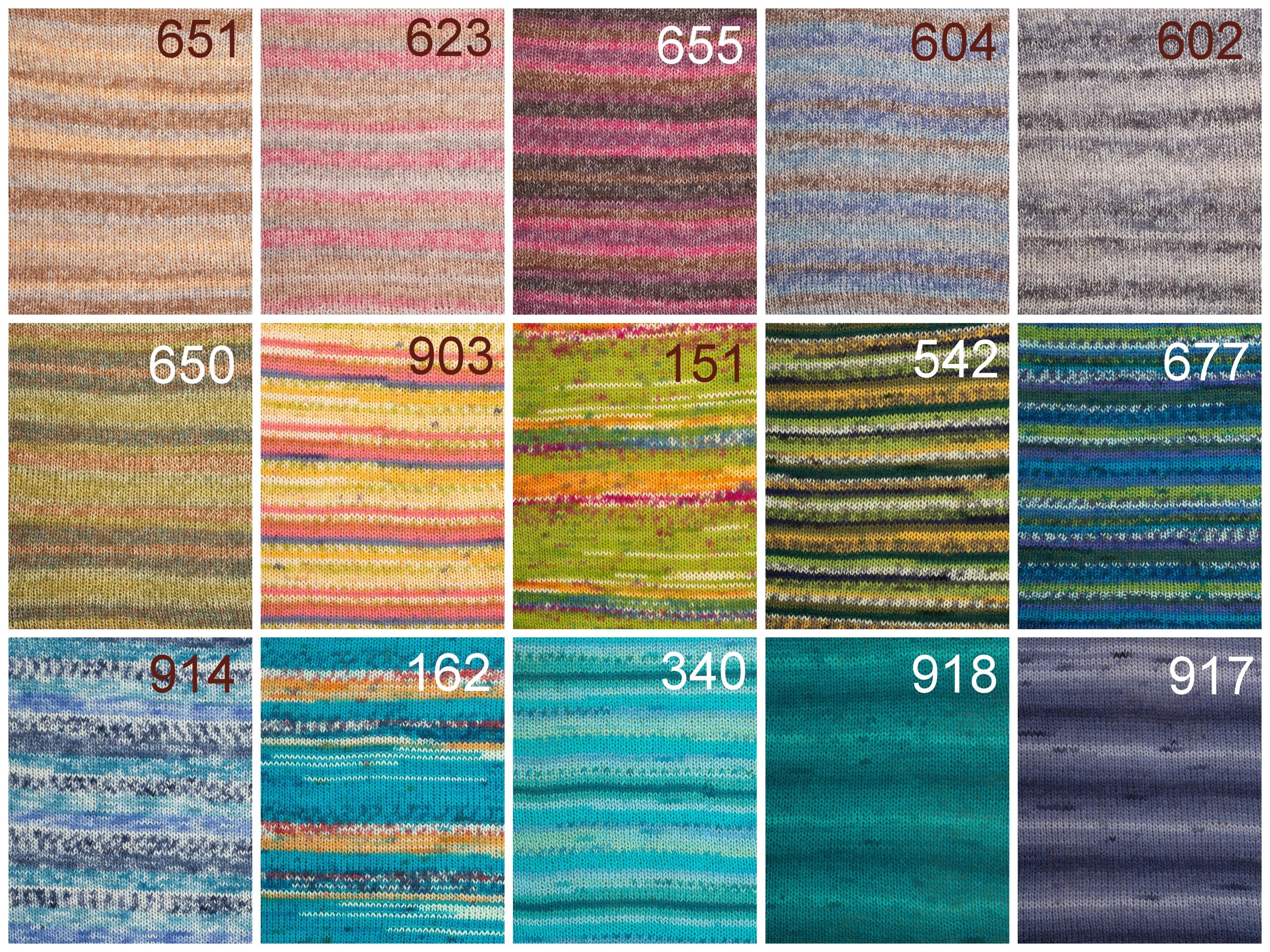 Drops Fabel Superwash Sock Yarn, Fingering Weight, Gradient Yarn