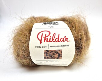 PHILDAR Phil Leo Long Mohair Hair Modern Prints Knitting Yarn 25g