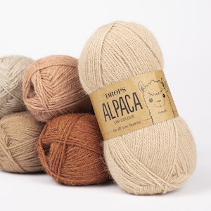 Superfine Alpaca yarn Drops Alpaca - alpaca yarn Sock yarn Knitting Wool Natural fiber yarn Alpaca wool yarn - SPORT weight yarn