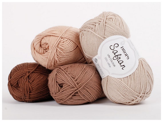 DROPS Safran Crochet Cotton Yarn Amigurumi Yarn 50g Crochet Yarn