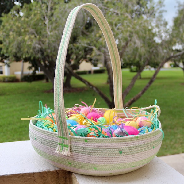 Handmade Easter Rope Baskets Etsy