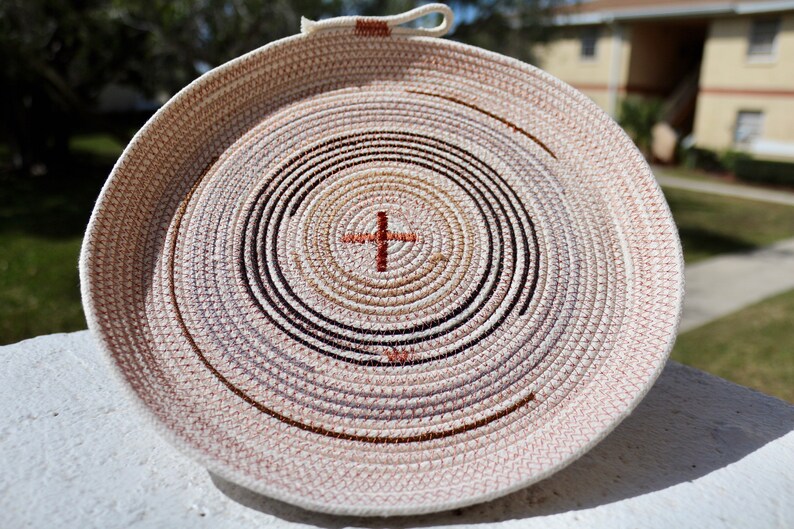 Wall Basket Wall Art Rope Basket Wall Hanging Home D\u00e9cor Basket Gift ideas Handmade Rope Wall Basket Rope Basket Wall D\u00e9cor Basket,