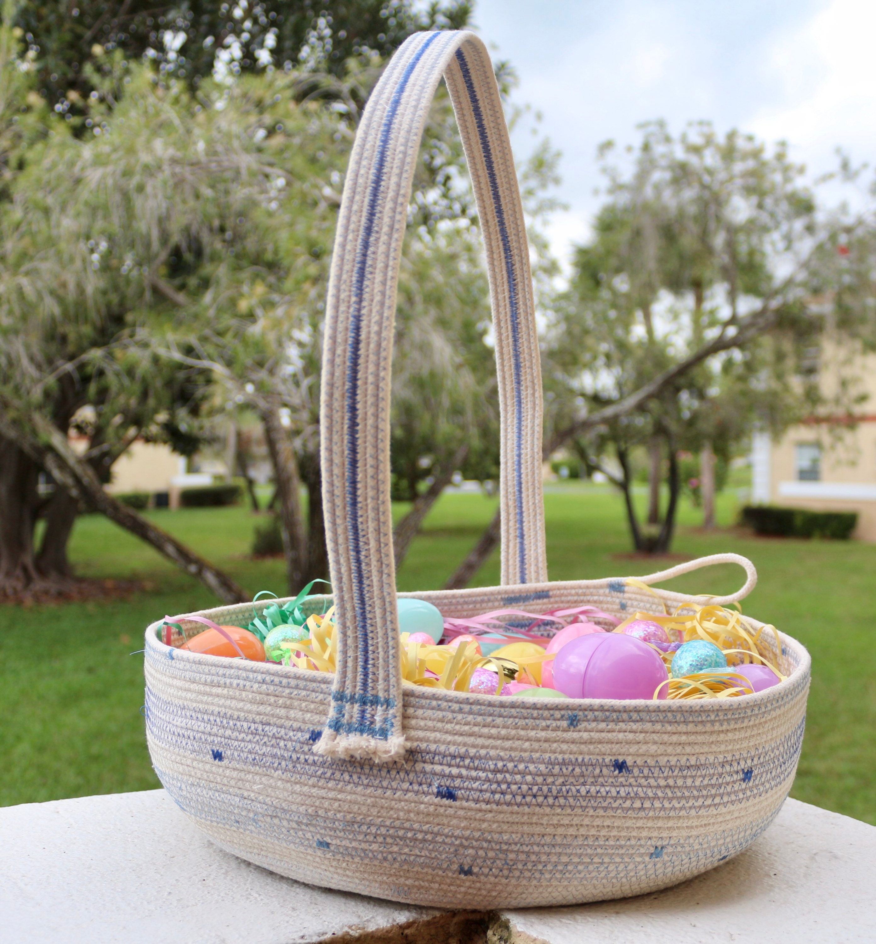 Handmade Easter Basket, Rope Basket,easter Rope Basket, Large, Kids