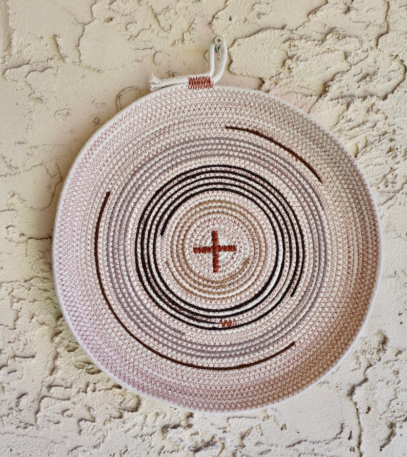 Wall Basket Wall Art Rope Basket Wall Hanging Home D\u00e9cor Basket Gift ideas Handmade Rope Wall Basket Rope Basket Wall D\u00e9cor Basket,