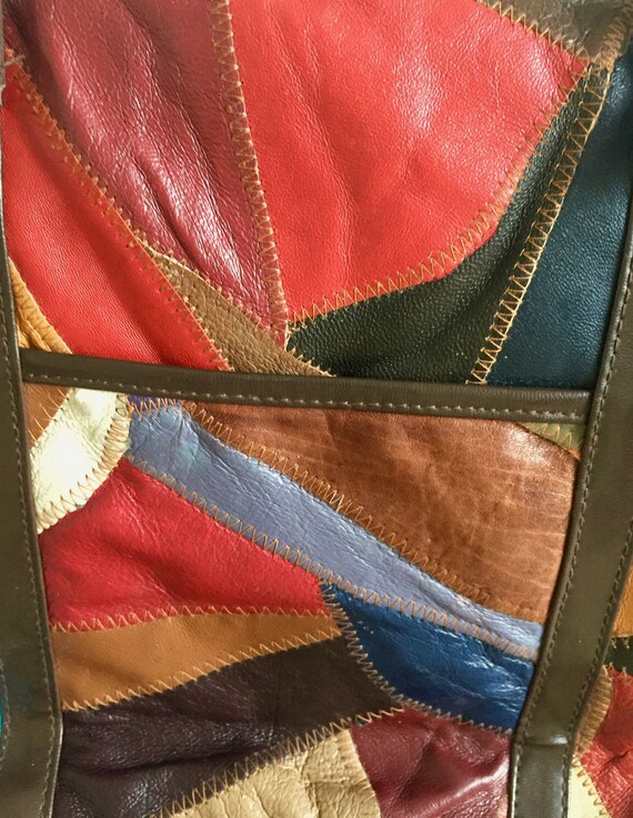 Beautiful Patchwork Handbag Multicolour Shoulder … - image 10