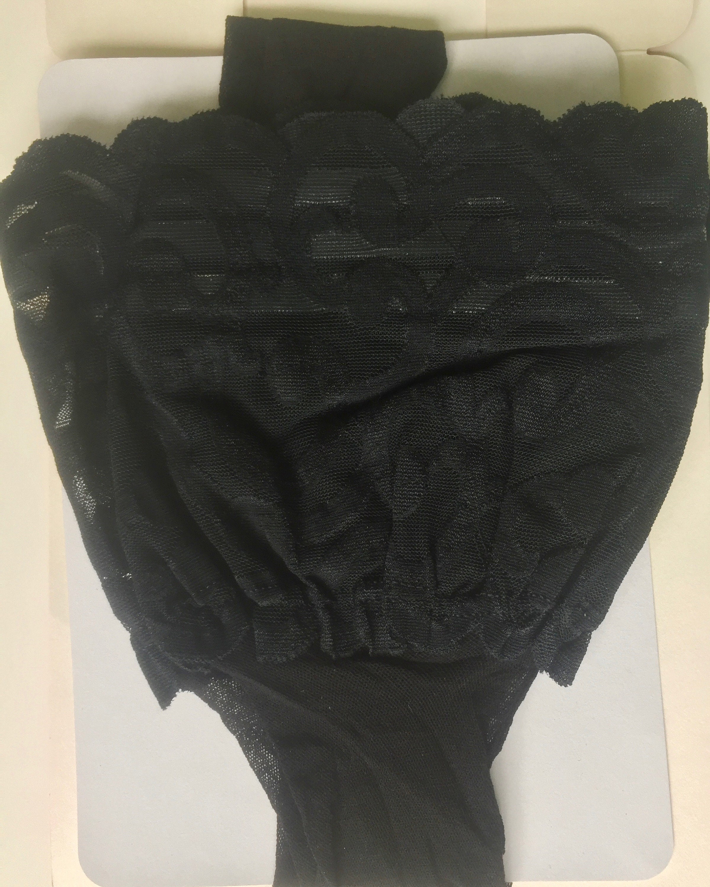 Smiffys Bas Autofixants Brillants Transparents – Noir, Taille Unique XS à M, Avec Silicone, Pour Déguisement Et Soirée