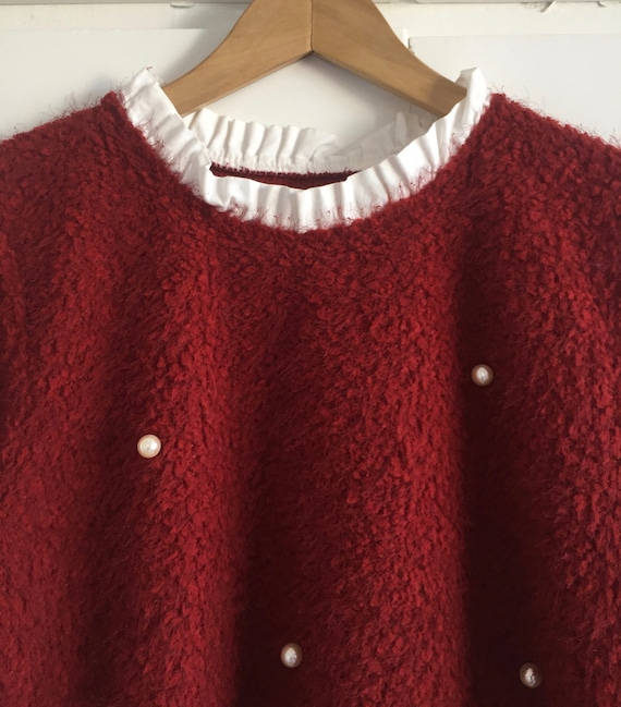 sweater with pearls
