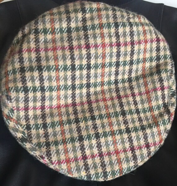 harris tweed patchwork cap