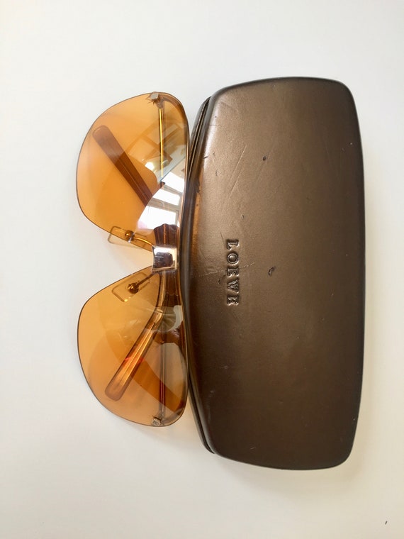 Gold Tone Loewe Sunglasses for Women, Aviator Metal