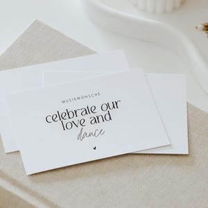 Musikwunschkarten | Hochzeit, DIN A7