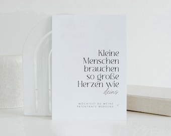 Postkarte | Patentante // Patenonkel