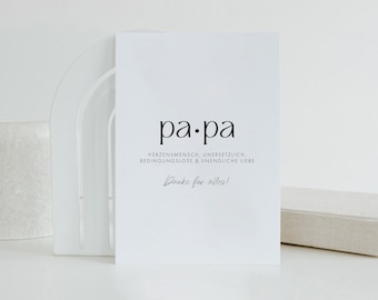 Postkarte | Papa