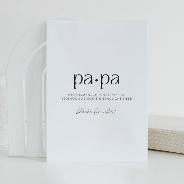 Postkarte | Papa