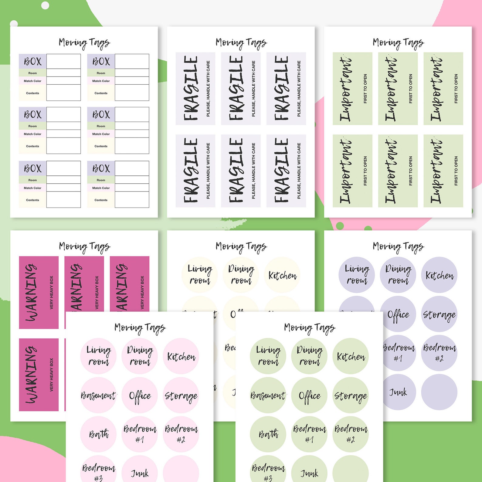 Moving Planner Hapy Planner Insert Moving Checklist A5 Etsy