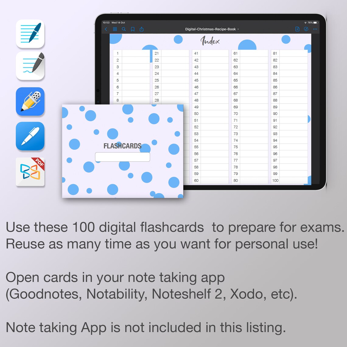 Goodnotes flashcards shopsglop