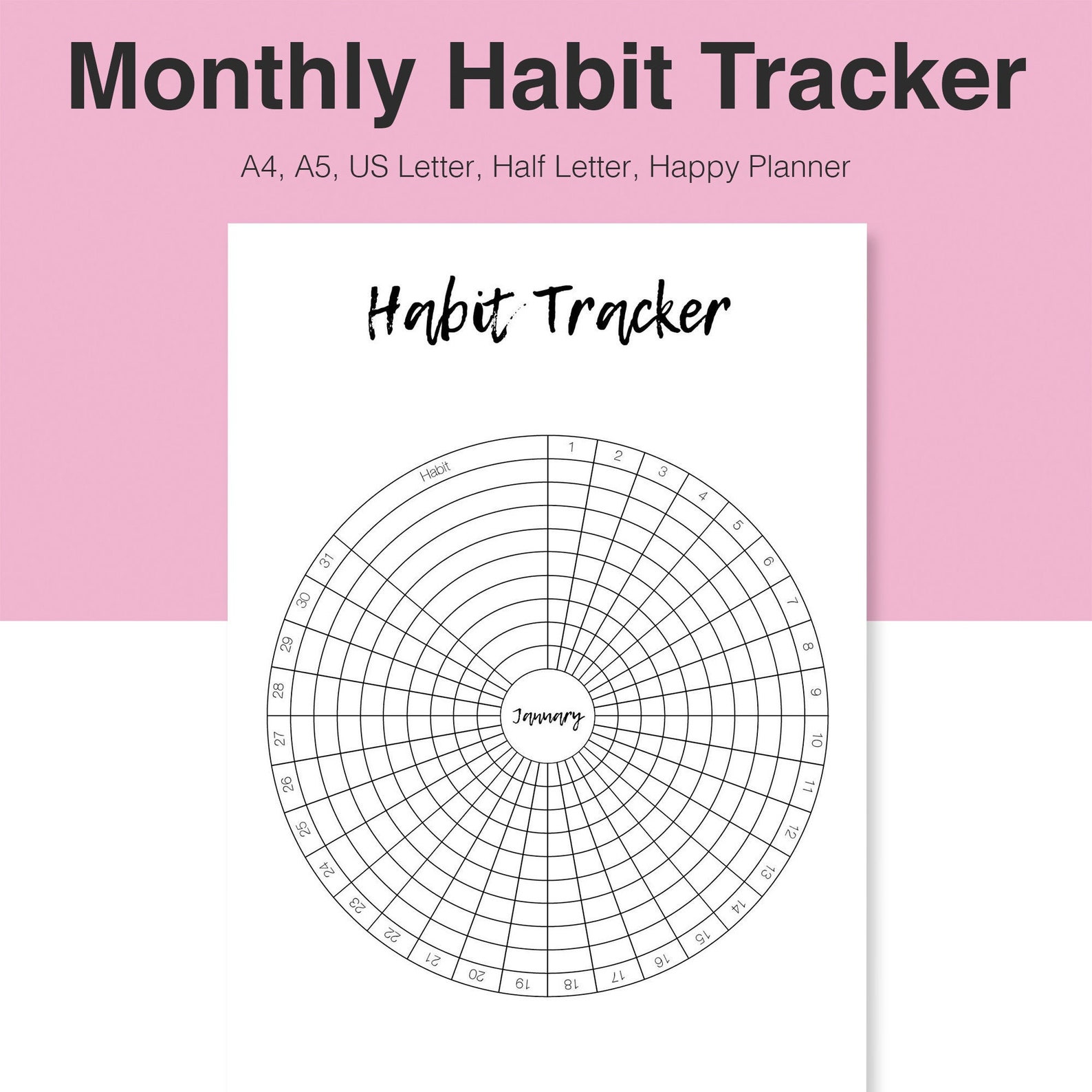 Downloadable Free Printable Circle Habit Tracker Printable Templates Free Downloadable Free Printable Circle Habit Tracker Printable Templates Free