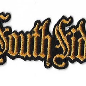 South Side SouthSide Old English Letters Small Patch Size | Etsy