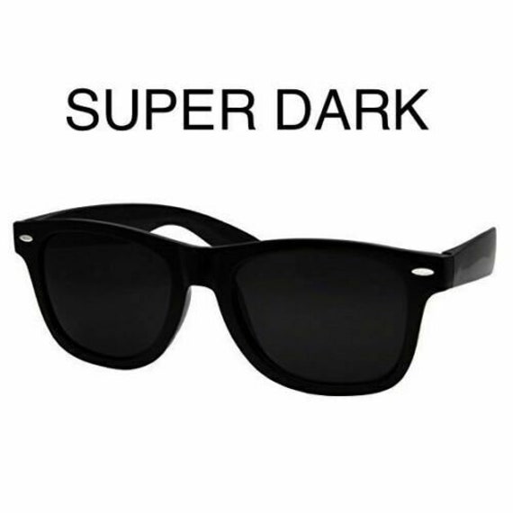 dark black wayfarer