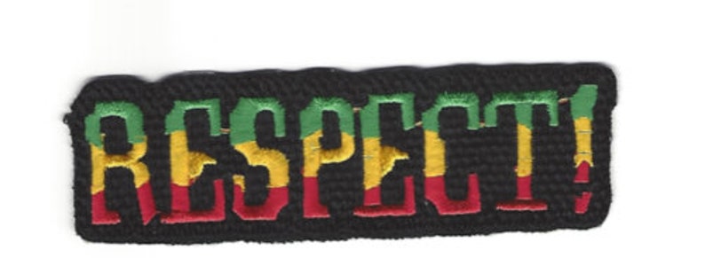 Respect Patch Rasta Reggae Jamaica Bob Marley