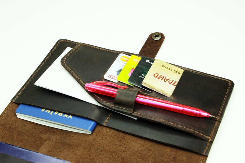 family leather travel wallet Personalized leather family 4 passport holder family passport organizer passport travel wallet cover