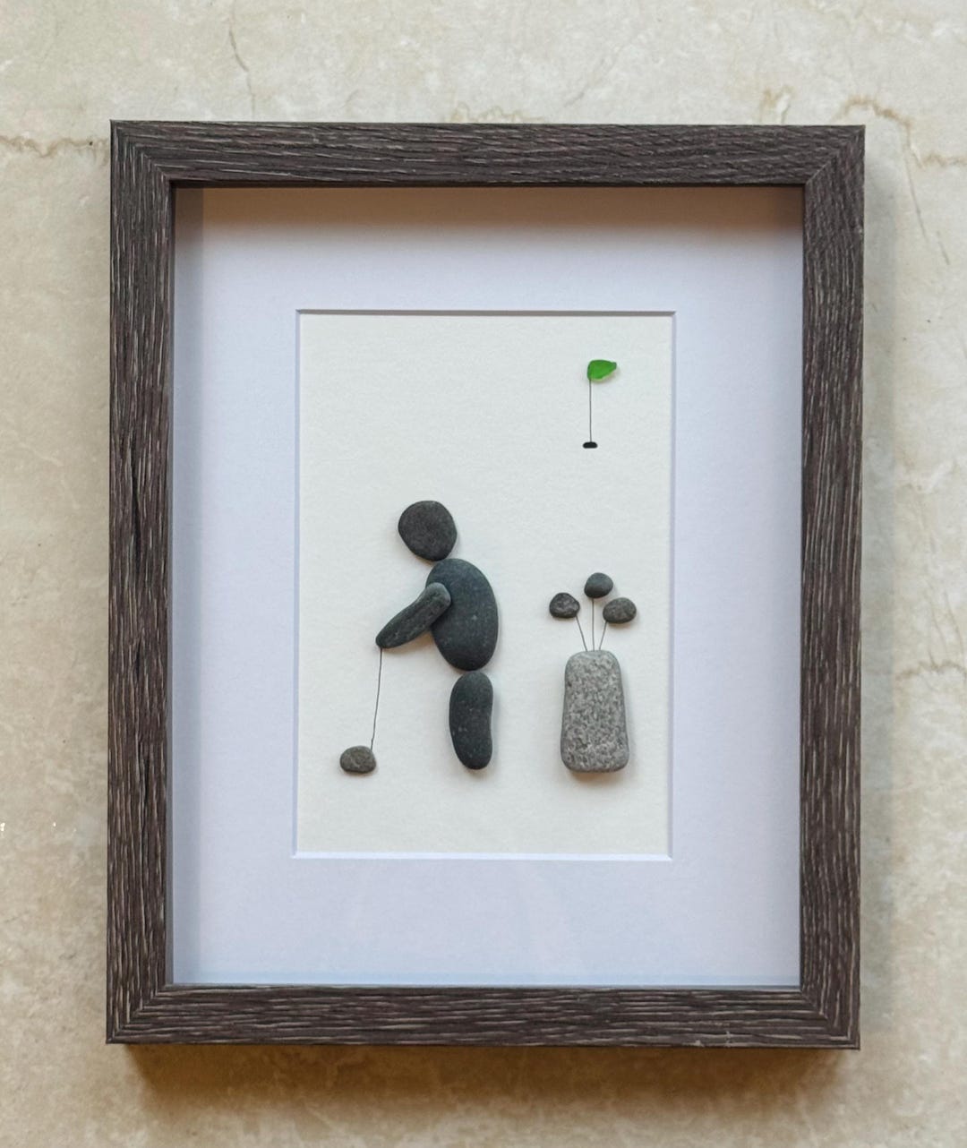 Pebble Golfer - Etsy