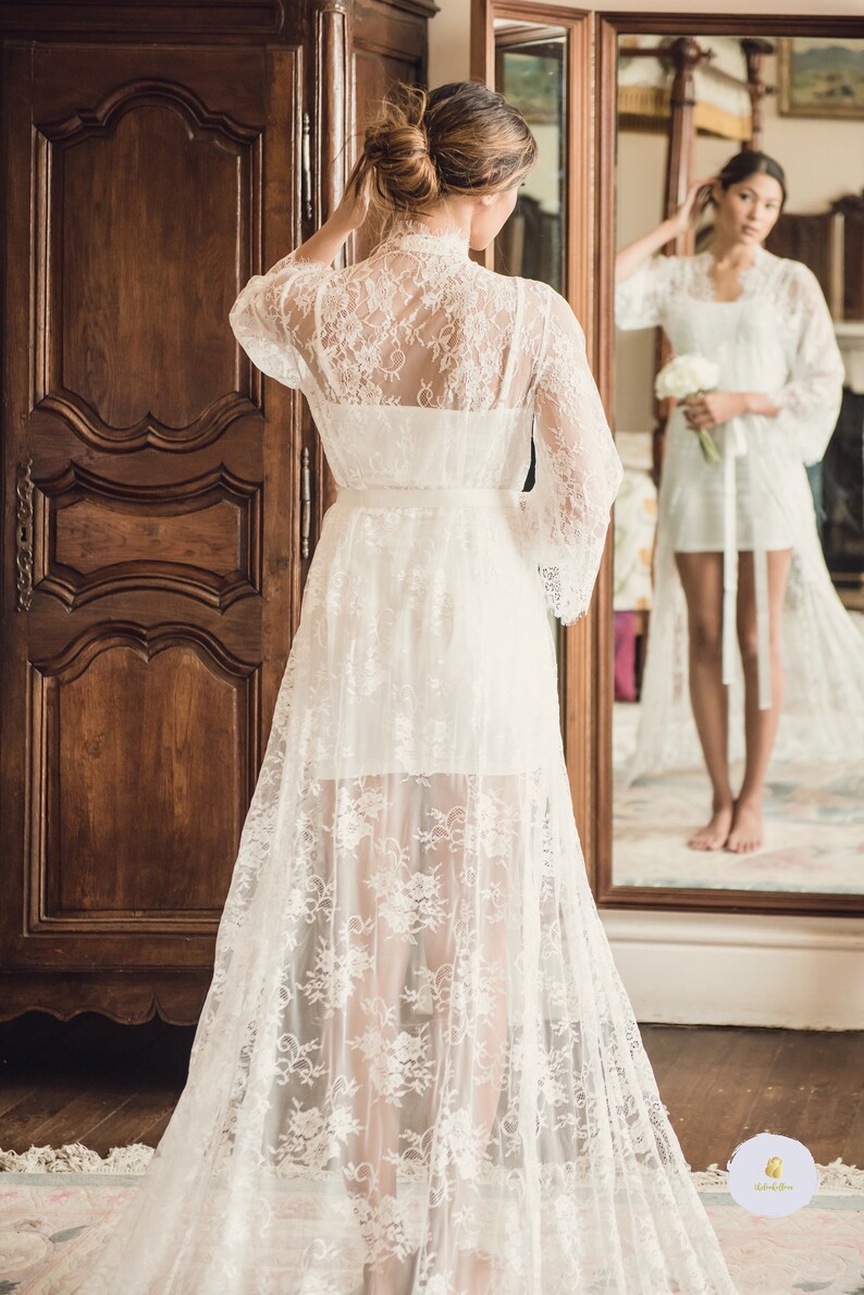 bridal robe for getting ready