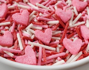 Keto Vegan Sugar Free Sweetheart Sprinkles - Absolutely Delicious