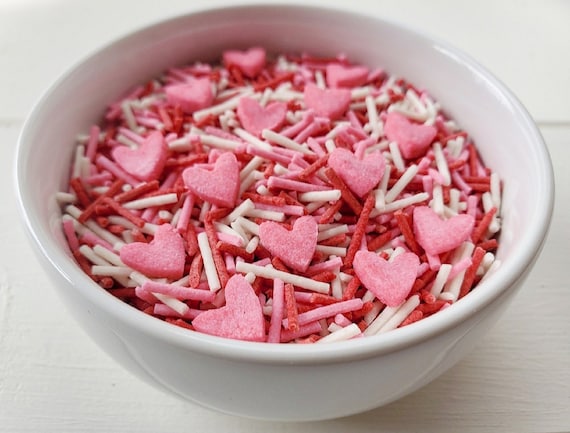 Keto Vegan Sugar Free Sweetheart Sprinkles - Absolutely Delicious