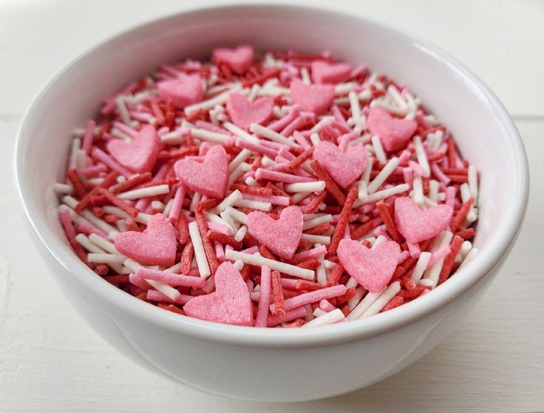 Keto Vegan Sugar Free Sweetheart Sprinkles - Absolutely Delicious image 1