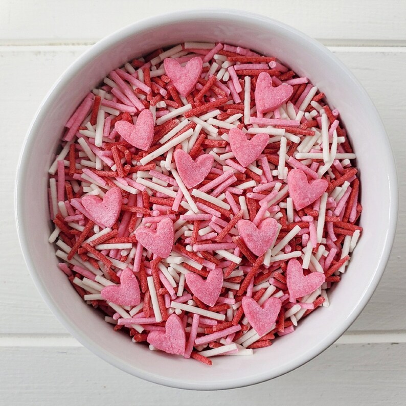 Keto Vegan Sugar Free Sweetheart Sprinkles - Absolutely Delicious image 2