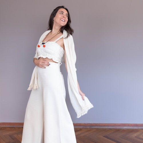BAMBU Pants, organic cotton bamboo, undyed, shops sustainable clothing, comfy pants