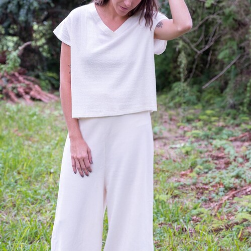 BAMBU Pants, organic cotton bamboo, undyed, sustainable clothing