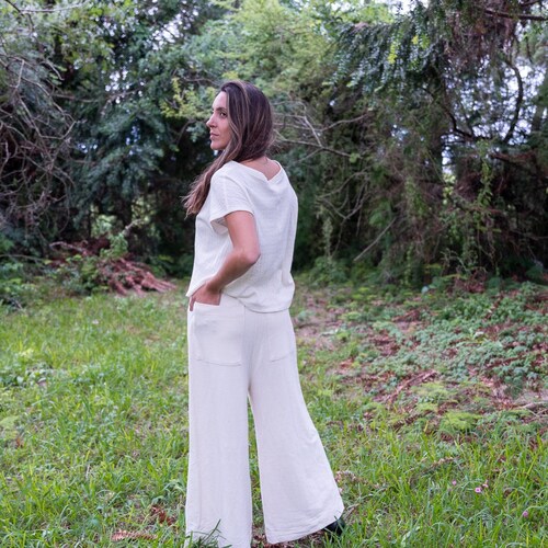 BAMBU Pants, organic cotton bamboo, undyed, sustainable clothing