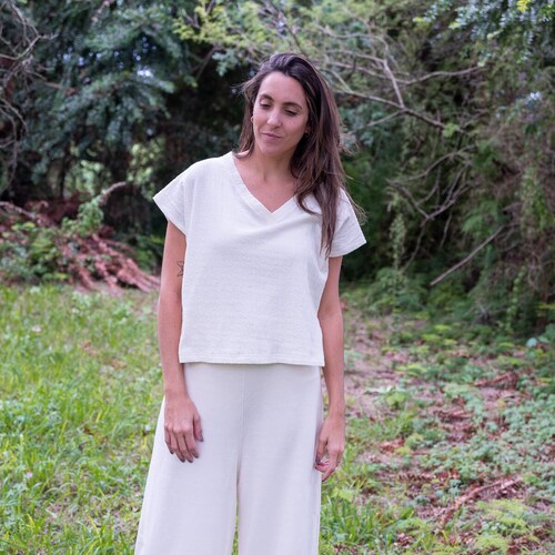 BAMBU Pants, organic cotton bamboo, undyed, shops sustainable clothing, comfy pants